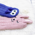 3D -Cartoon -Woll -Stricksocken